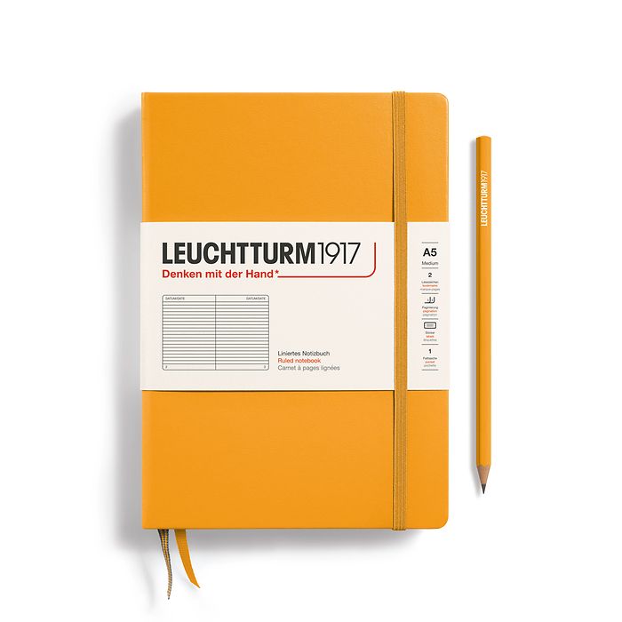 Leuchtturm1917 - A5 Notebook - Medium - Hardcover - Rising Sun