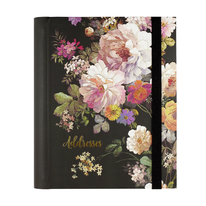 Peter Pauper Press - Large Address Book - Midnight Floral