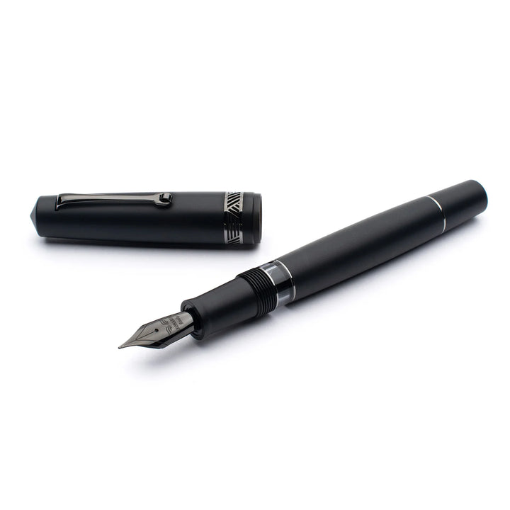 Leonardo Pen - Momento Magico Fountain Pen - Matte Black with Black Ruthenium Trim
