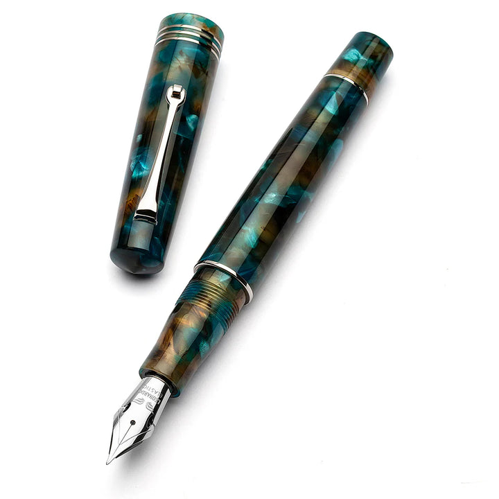 Leonardo Pen - Momento Zero Fountain Pen - Pausilya (Silver Trims)