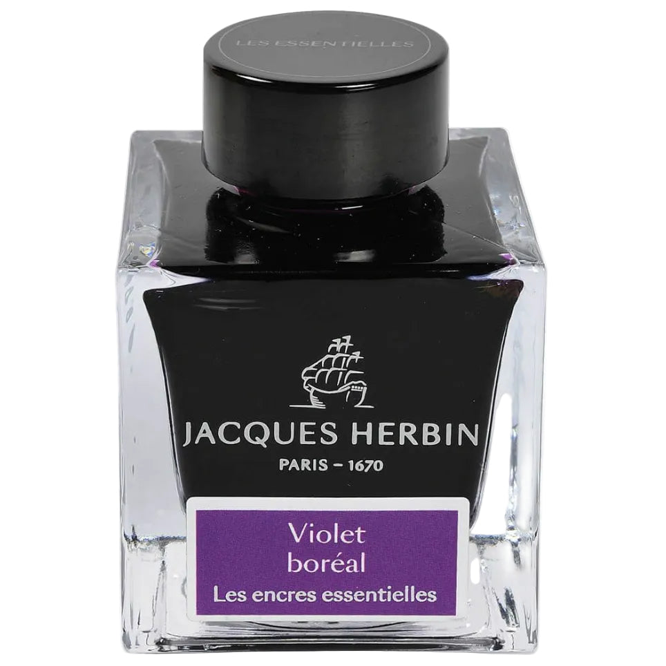 J HERBIN - 50ml Ink Bottle - Les Encres Essentielles - Violet Boreal