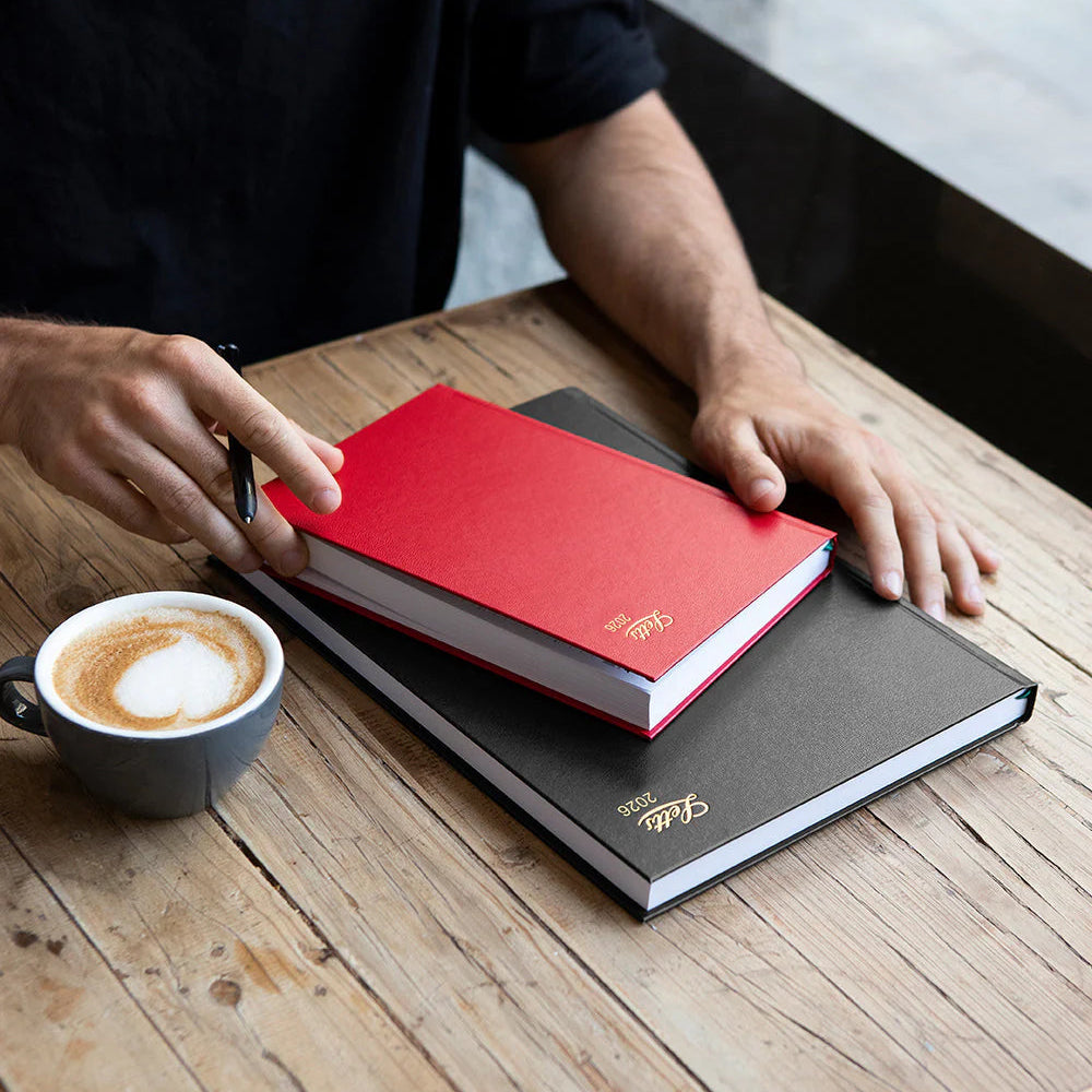 Letts of London - 2026 Standard A5 Planner - Day to Page - Red (English)