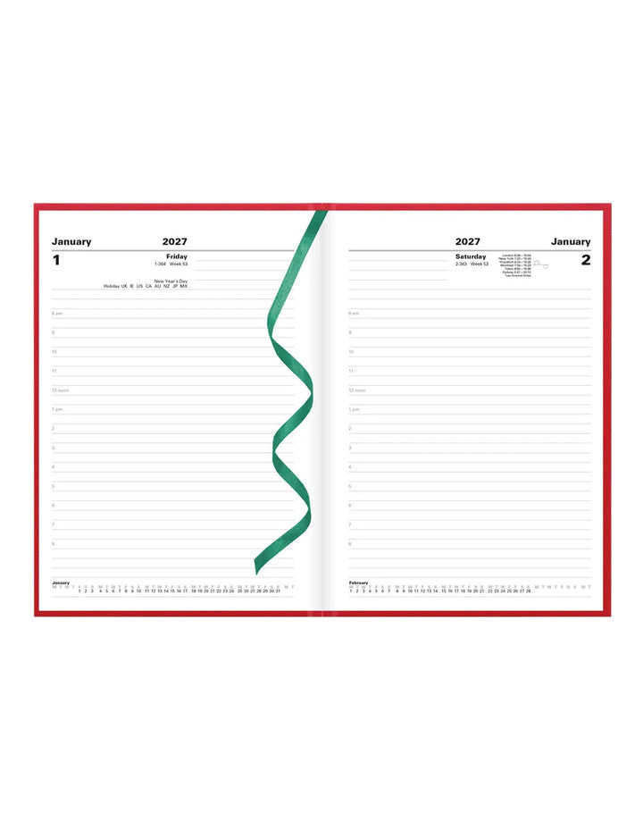 Letts of London - 2027 A5 Daily Appointment Book - Standard, English