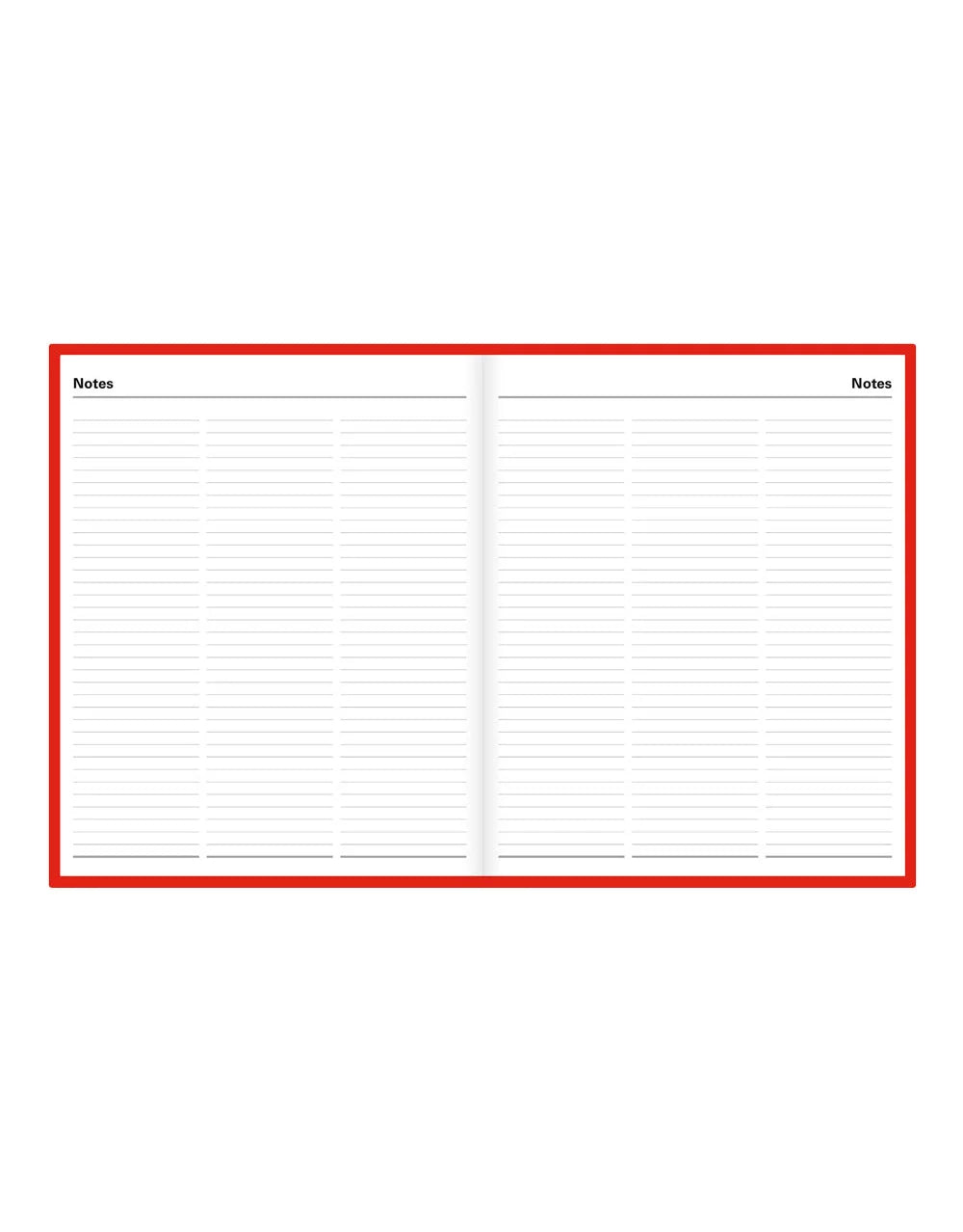 Letts of London - 2027 A5 Standard Quarto Day to a Page Planner- English - Red