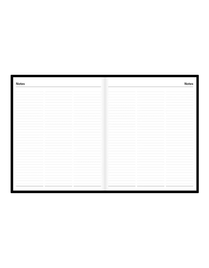 Letts of London - 2027 A5 Standard Quarto Day to a Page Planner- English - Black
