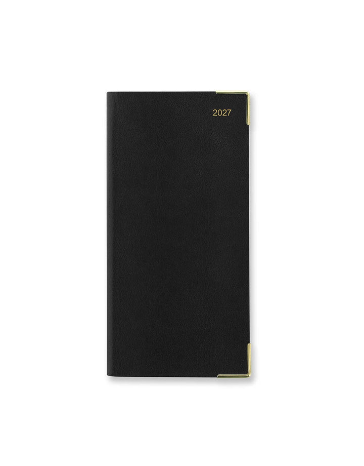 Letts of London - 2027 Classic Slim Landscape Month to View Planner- English - Black