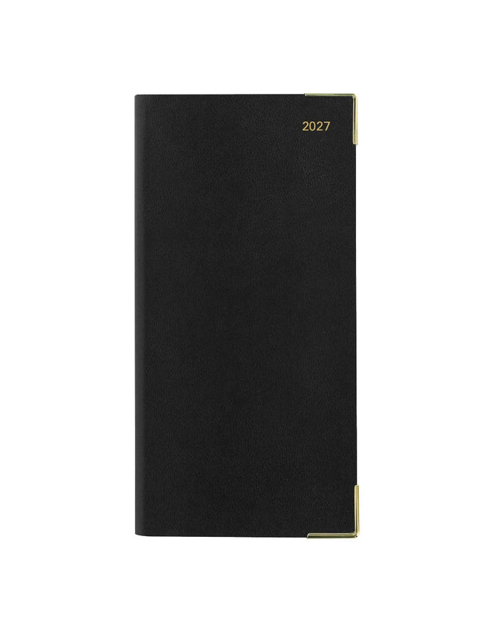 Letts of London - 2027 Classic Slim Landscape Week to View Planner with Appointments and Planners - English - Black
