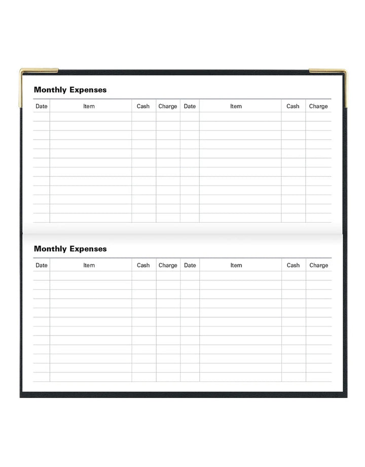 Letts of London - 2027 Classic Slim Landscape Week to View Planner with Appointments and Planners - English - Black
