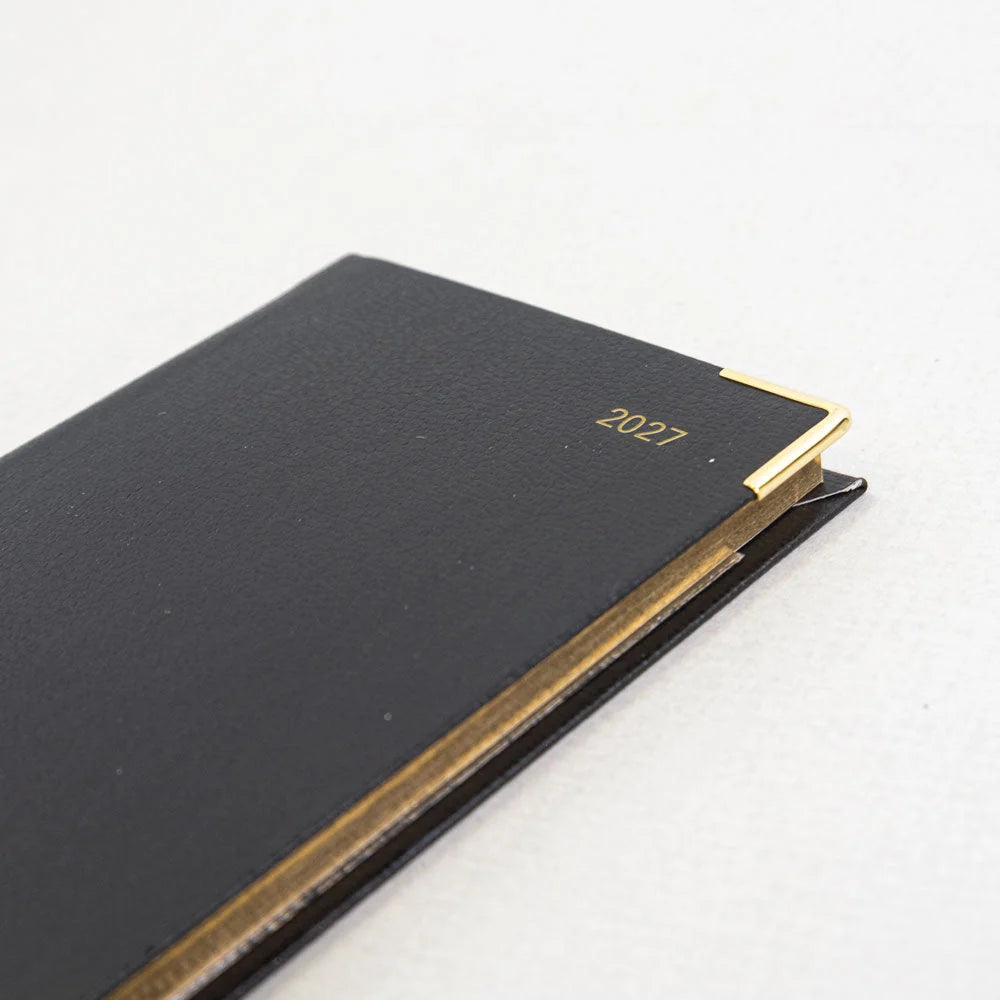 Letts of London - 2027 Classic Slim Landscape Week to View Planner with Appointments and Planners - English - Black