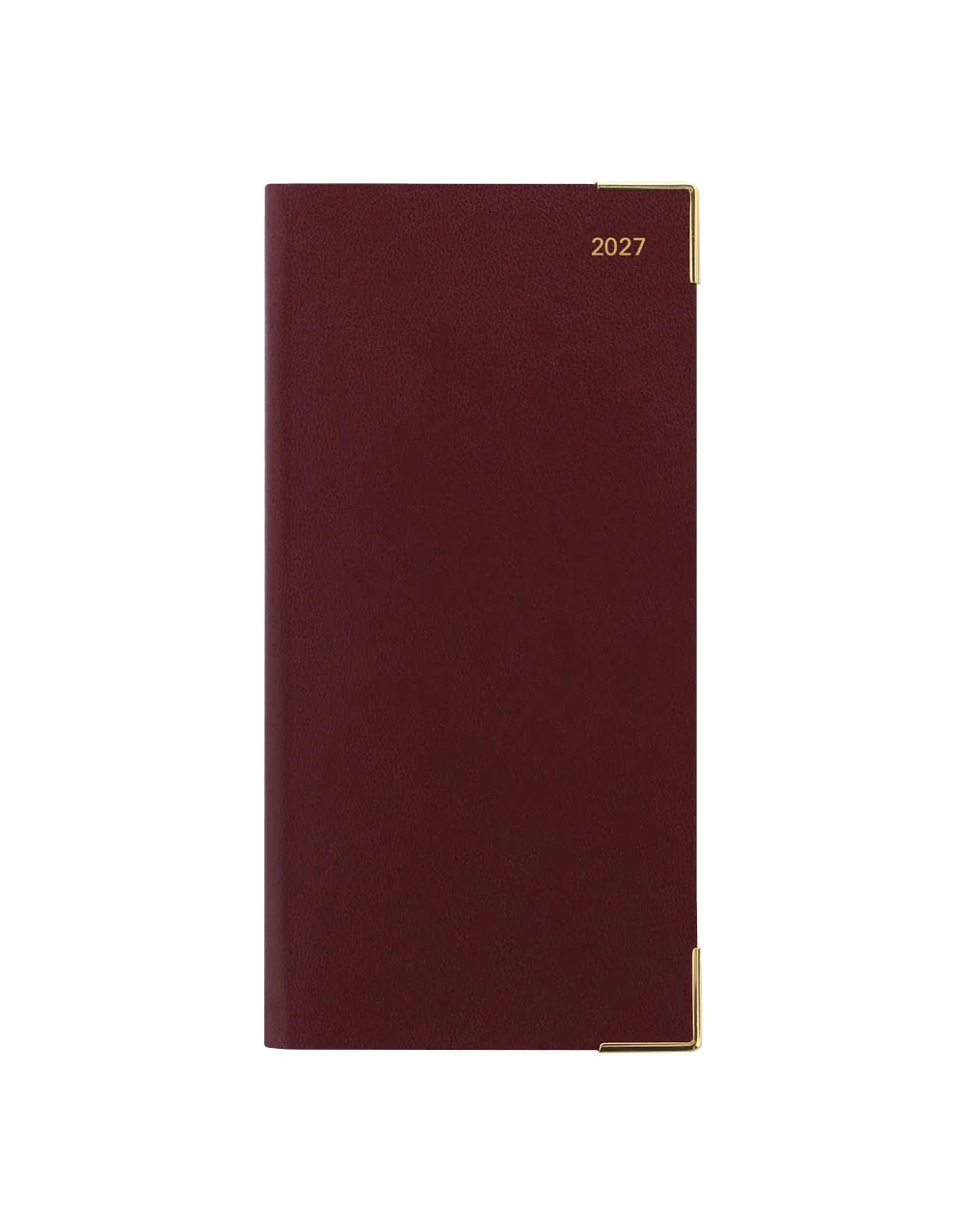 Letts of London - 2027 Classic Slim Landscape Week to View Planner with Appointments and Planners - English - Burgundy