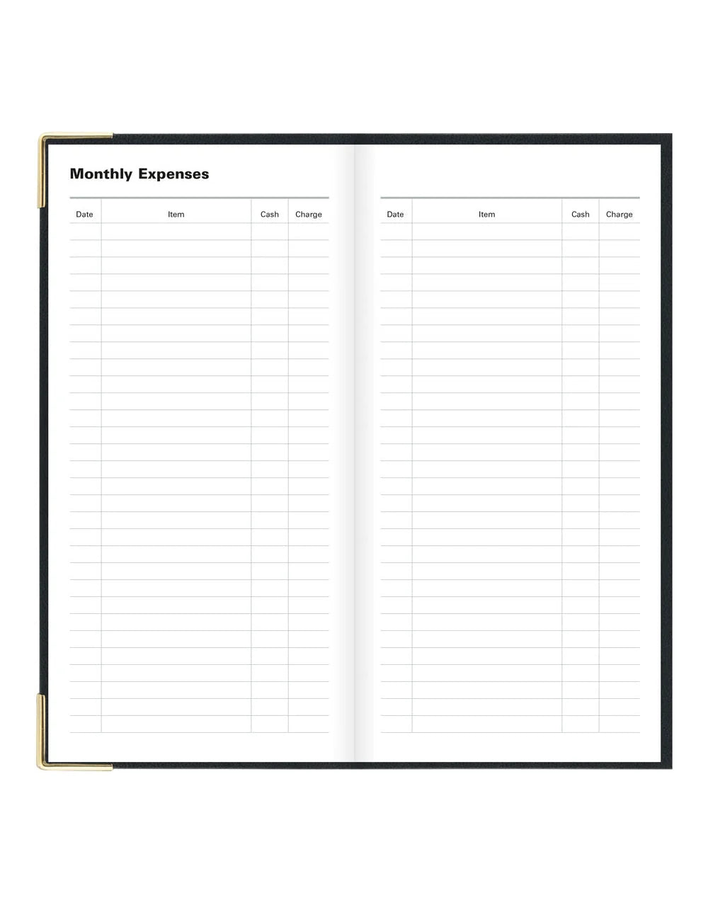 Letts of London - 2027 Classic Slim Week to View Planner with Monthly Planners - English - Black