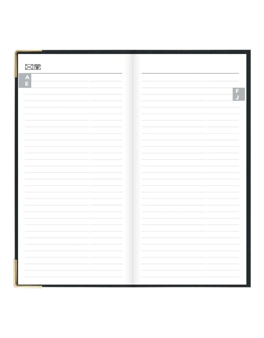 Letts of London - 2027 Classic Slim Week to View Planner with Monthly Planners - English - Black