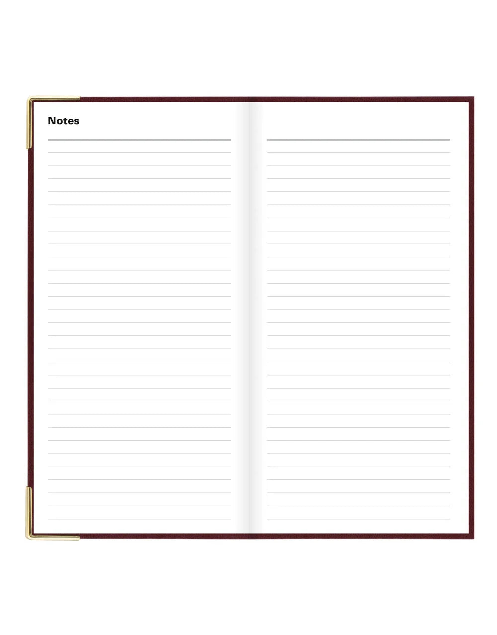 Letts of London - 2027 Classic Slim Week to View Planner with Monthly Planners - English - Burgundy