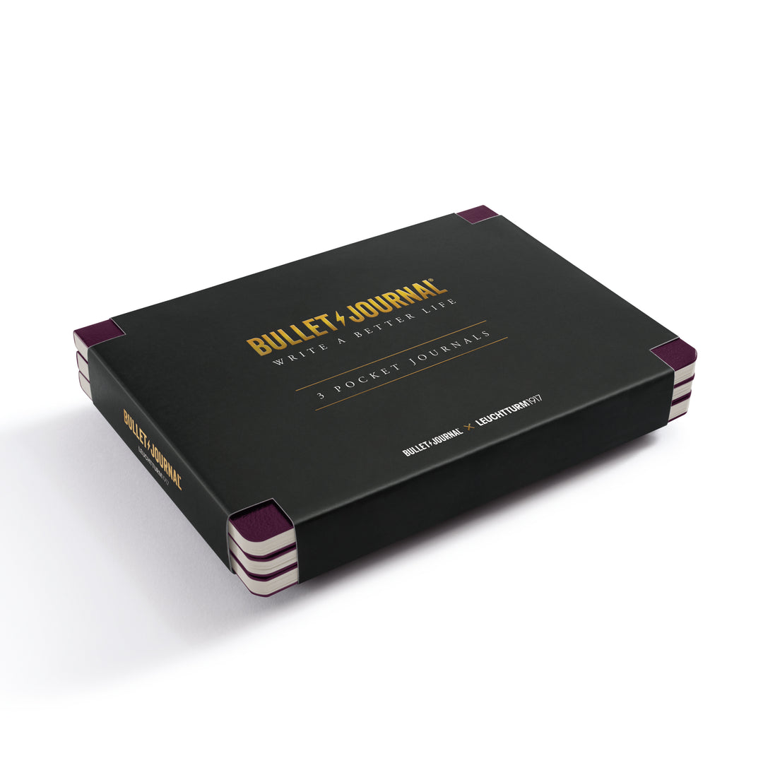 Leuchtturm1917 - Bullet Journal - Pocket - 46 Pages - Set of 3 - Purple26