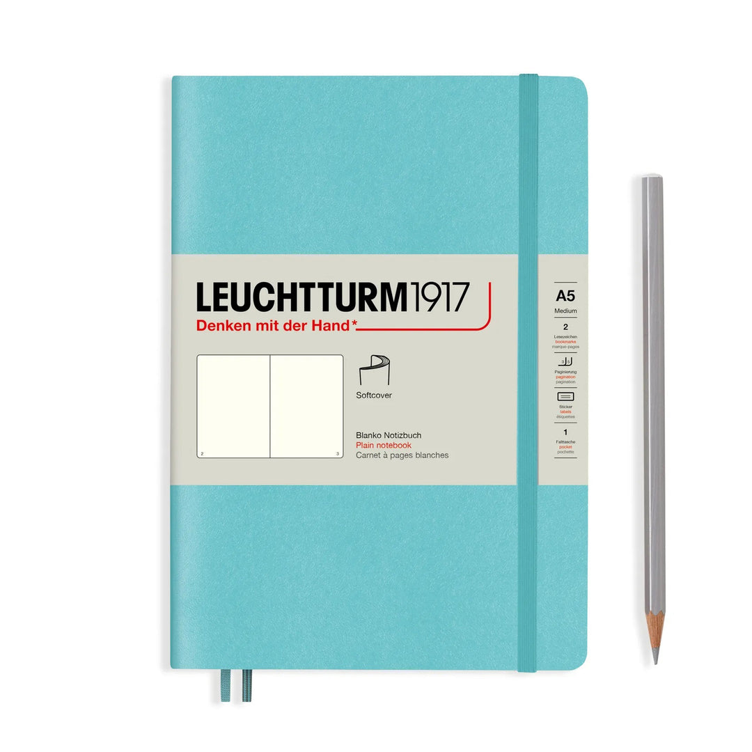 Leuchtturm1917 - Notebook Medium - A5 - Softcover - Aquamarine