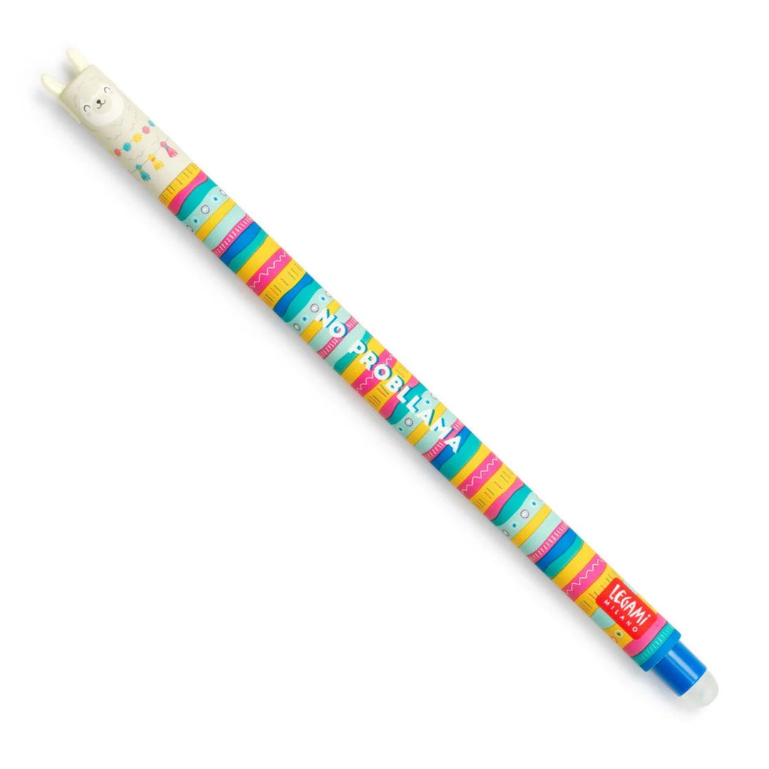 Legami - Erasable Gel Pen - Llama - Blue