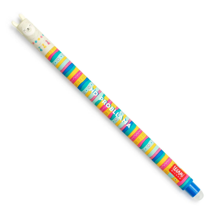 Legami - Erasable Gel Pen - Llama - Blue
