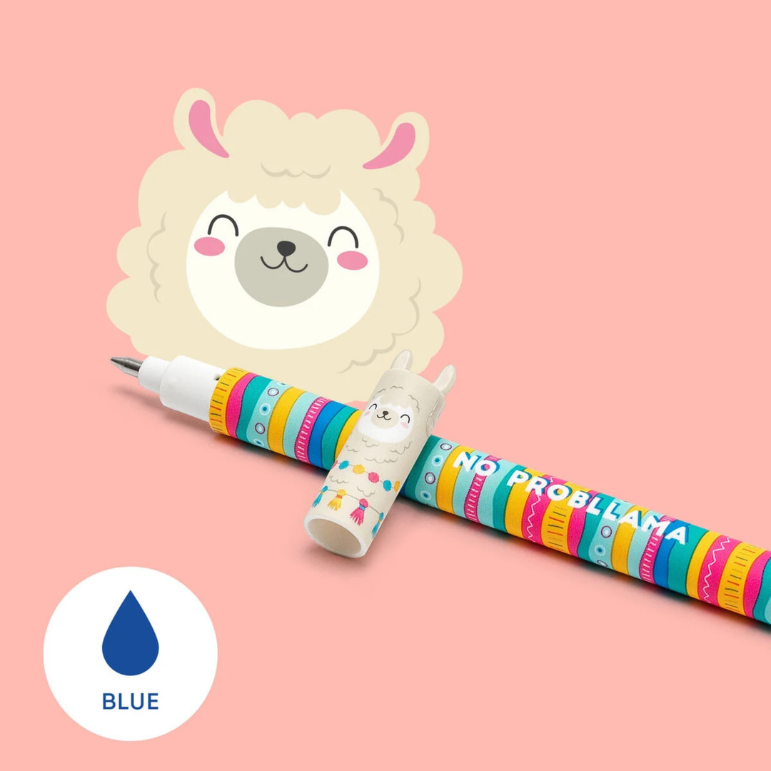Legami - Erasable Gel Pen - Llama - Blue