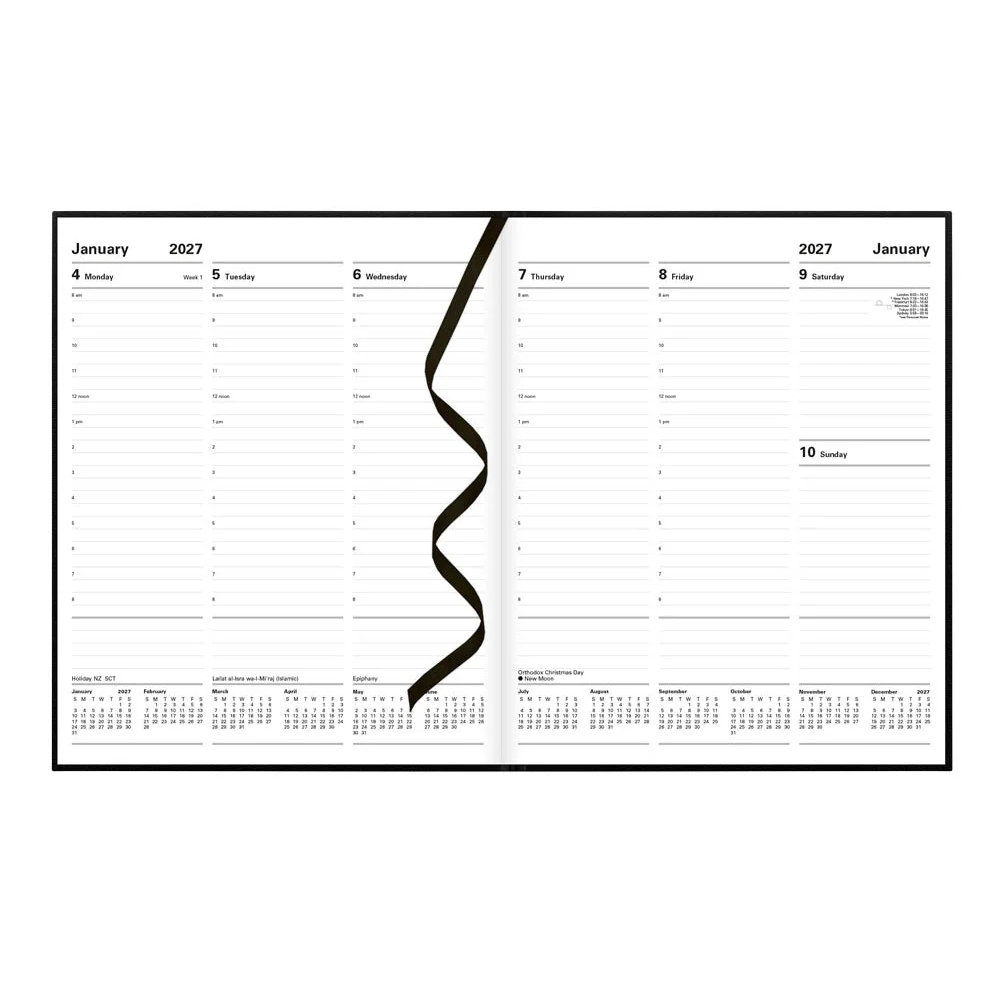 Letts - 2027 Principal Quarto Week to View Planner with Appointments - English