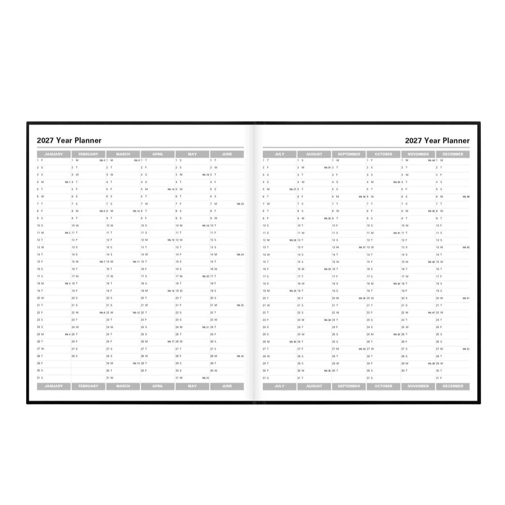 Letts - 2027 Principal Quarto Week to View Planner with Appointments - English