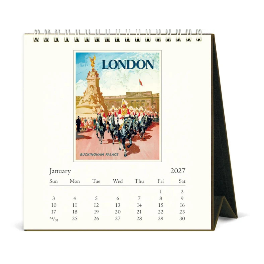 Cavallini & Co - 2027 Desk Calendar - London