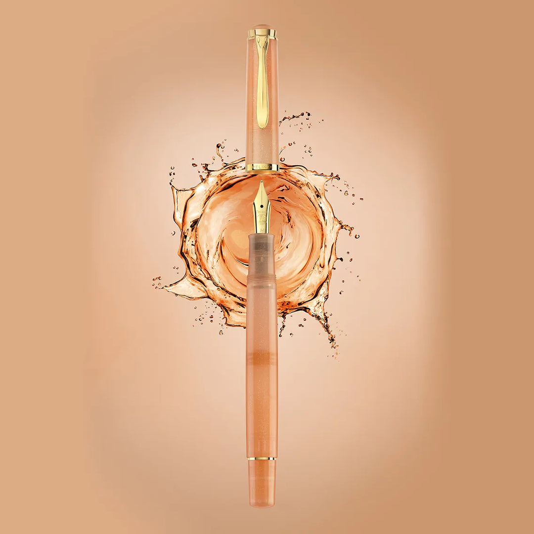 Pelikan Classic M200 Fountain Pen - 2025 Special Edition - Apricot Achat