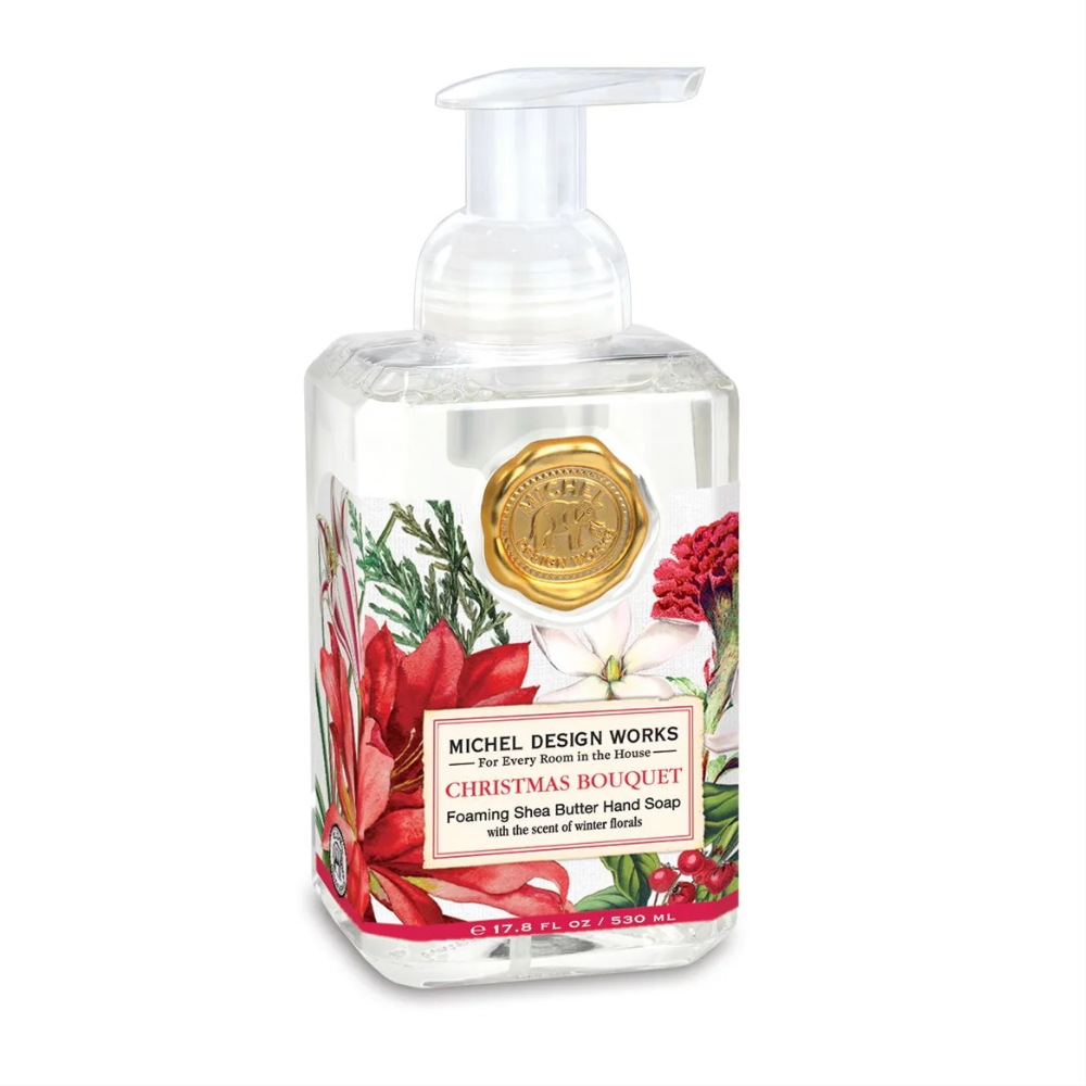 MICHEL DESIGNS - FOAMING SHEA BUTTER HAND SOAP - CHRISTMAS BOUQUET