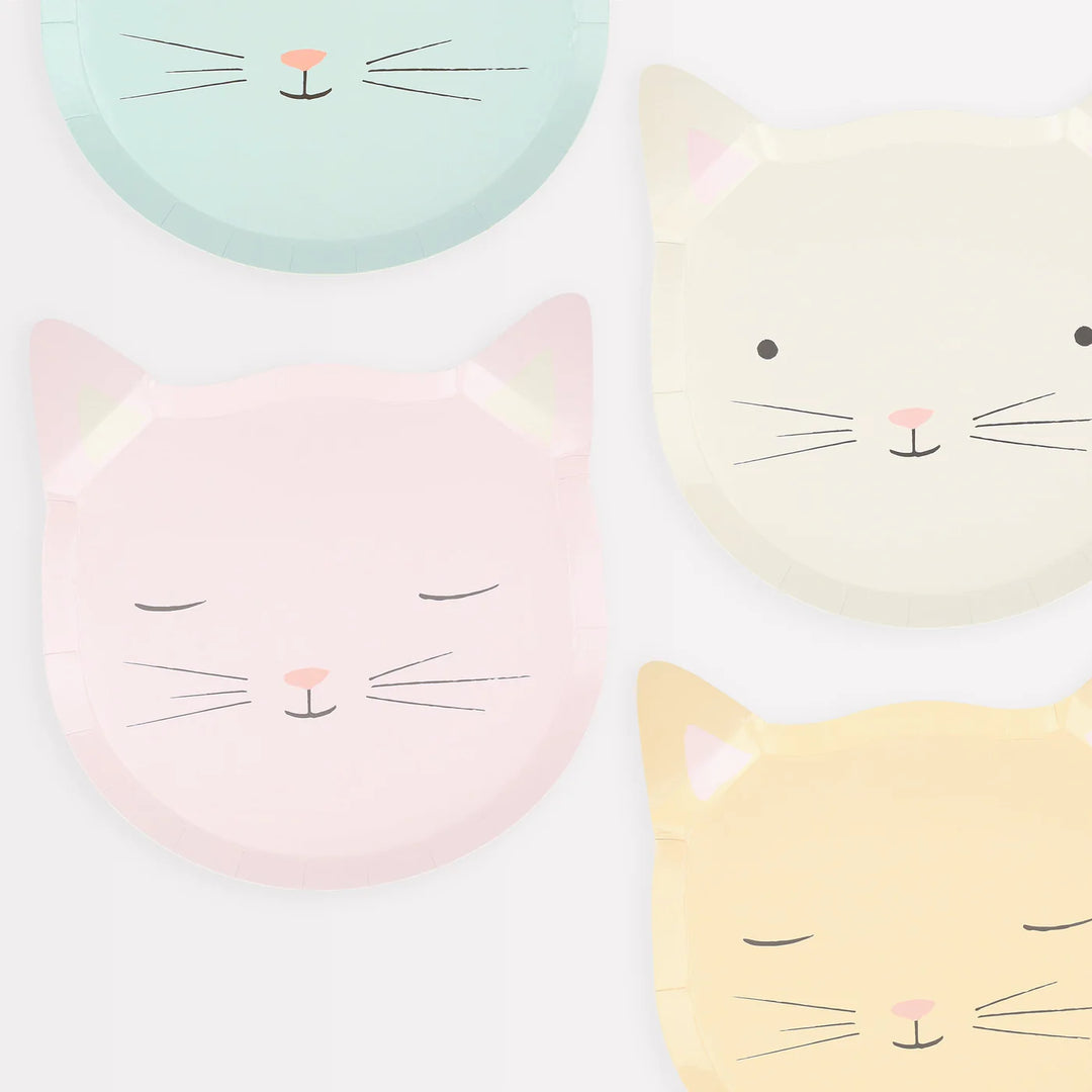 MERI MERI - Cat Paper Plates - Pack of 8
