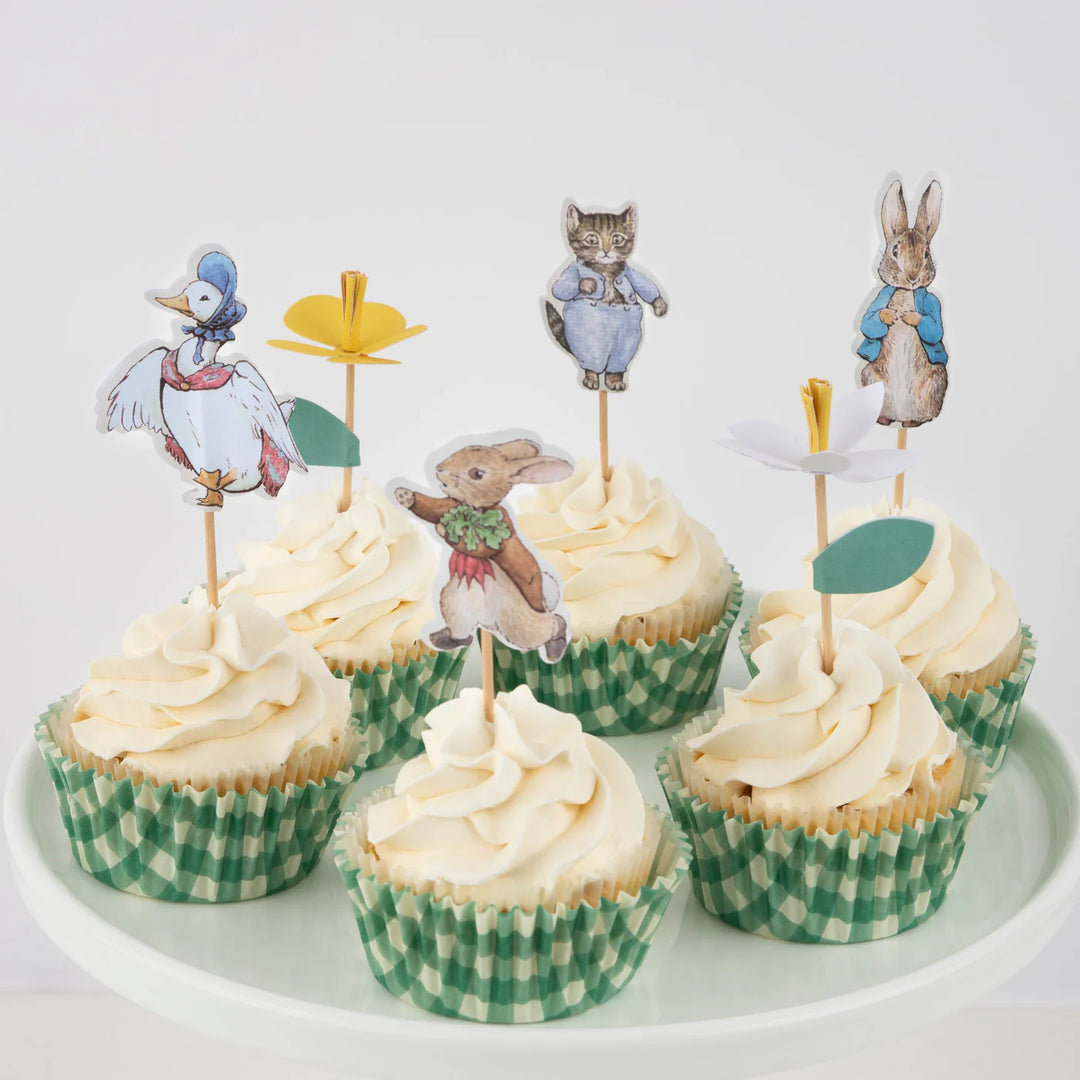 MERI MERI - Peter Rabbit - Cupcake Wrappers and Toppers - Pack of 24