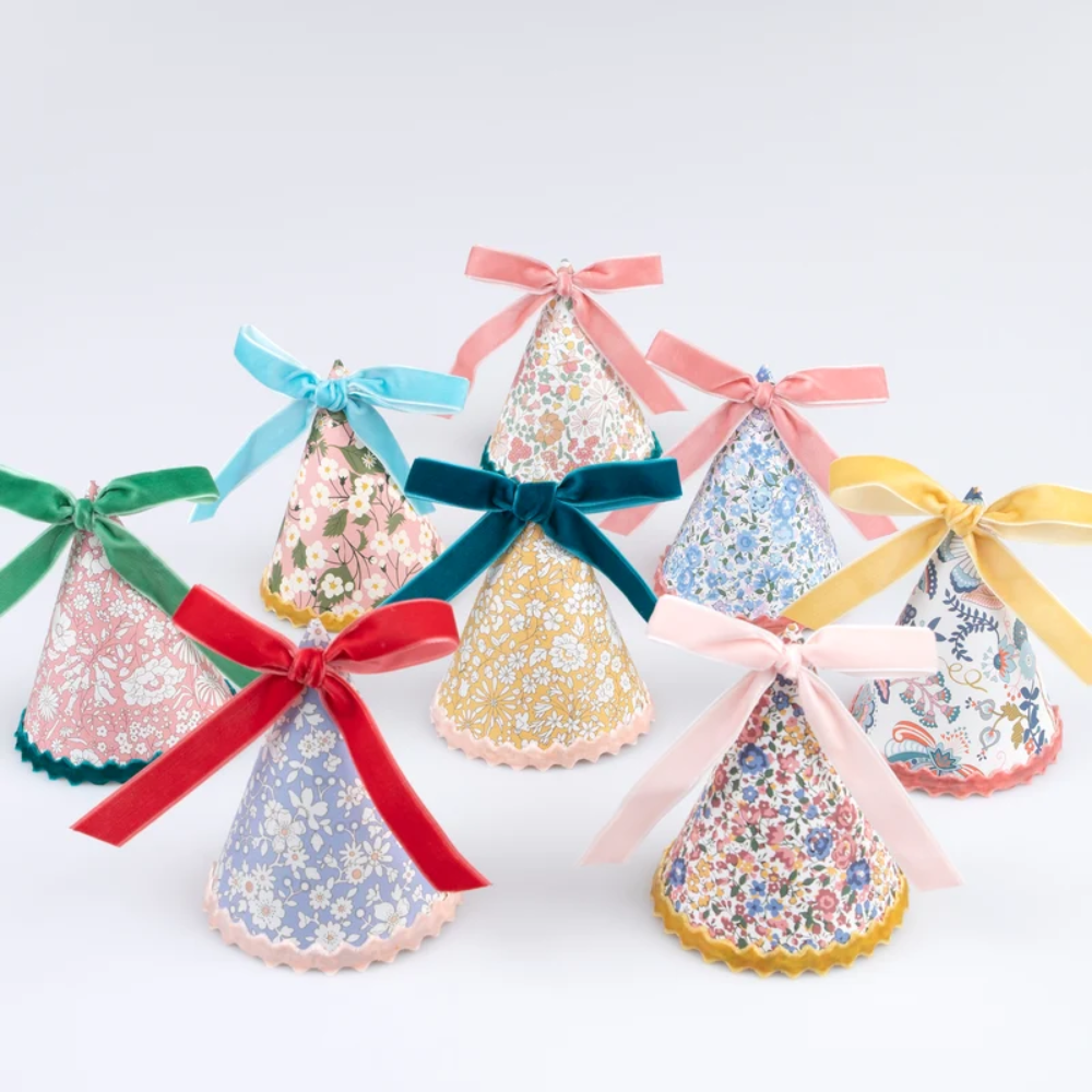MERI MERI 8-PARTY HAT SET - MERI MERI X LIBERTY