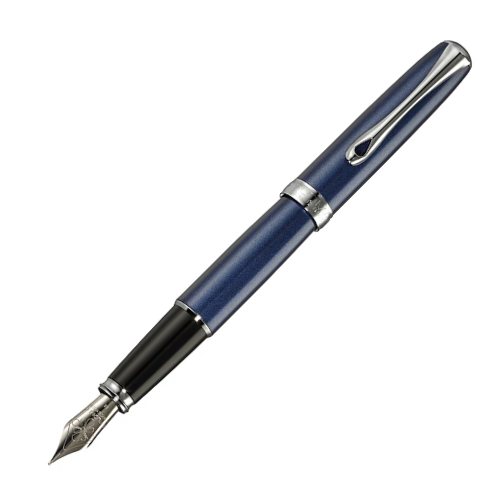 Diplomat - Excellence A2 Fountain Pen - Midnight Blue Chrome