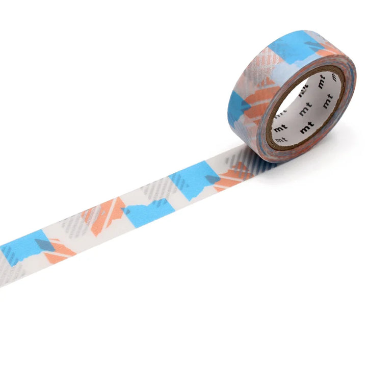 MT - Deco - Kamoi Paper Washi Tape - Tsugihagi Blue x Pink
