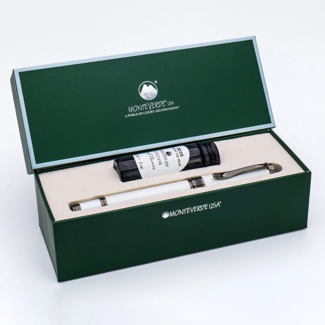 Monteverde - 2026 Limited Edition Innova Fountain Pen - Cloud Dancer - Gunmetal Trim