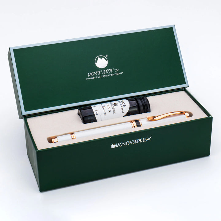 Monteverde - 2026 Limited Edition Innova Fountain Pen - Cloud Dancer - RoseGold Trim