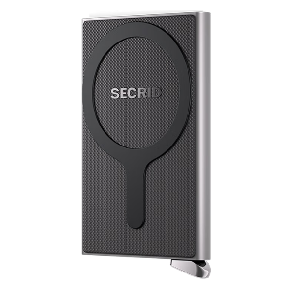 SECRID - Premium+ Cardprotector for MagSafe - Fluted Silver