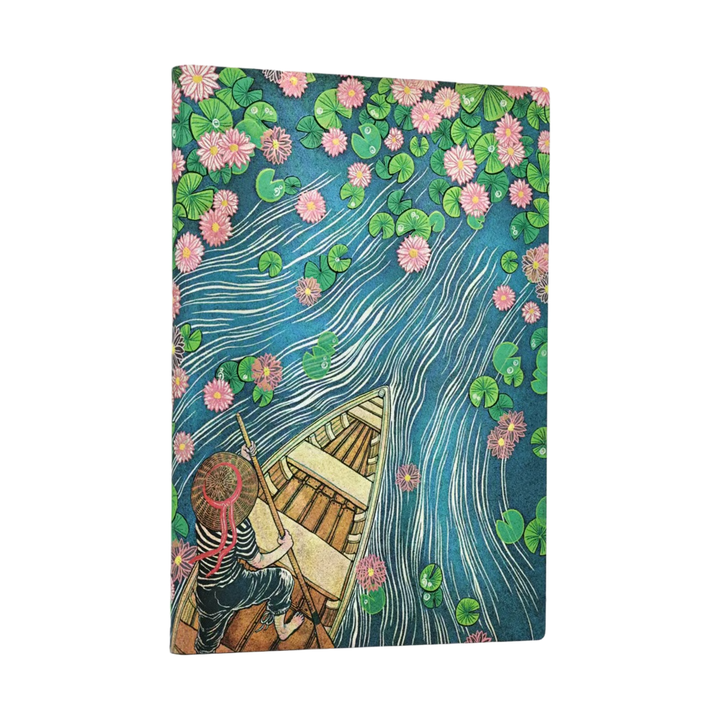 Paperblanks - Midi Softcover Journal - Lined - Lotus River