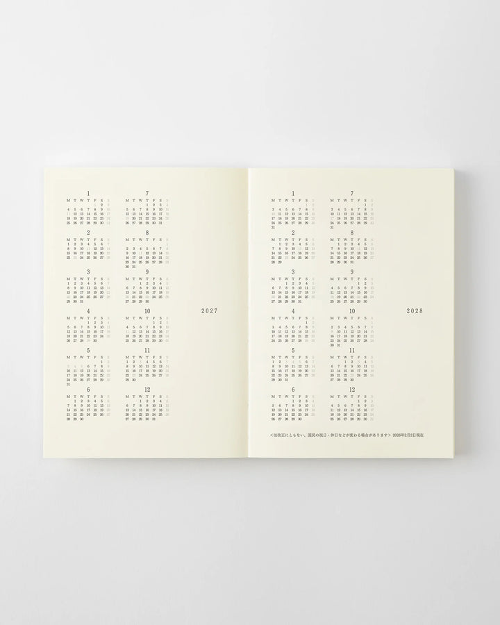 Midori - MD Notebook Diary 2027 - A6