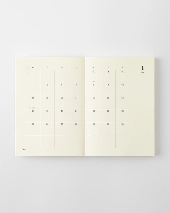 Midori - MD Notebook Diary 2027 - A6