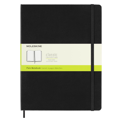 Moleskine - Classic Plain Notebook - X-Large (Black/Hardcover)