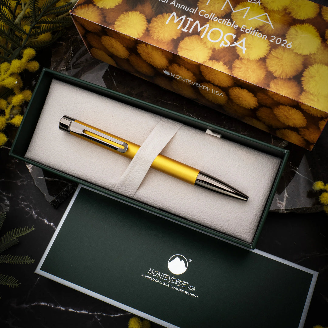 Monteverde USA - Ritma Magnetic Cap Ballpoint Pen - Special Annual Collectible Edition 2026 Anodized Mimosa