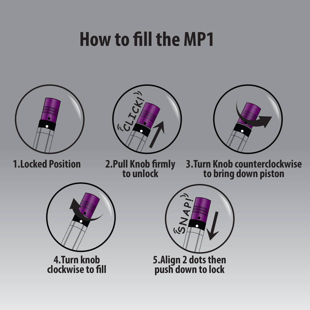 Monteverde USA - MP1 Fountain Pen - Purple Frost - Medium