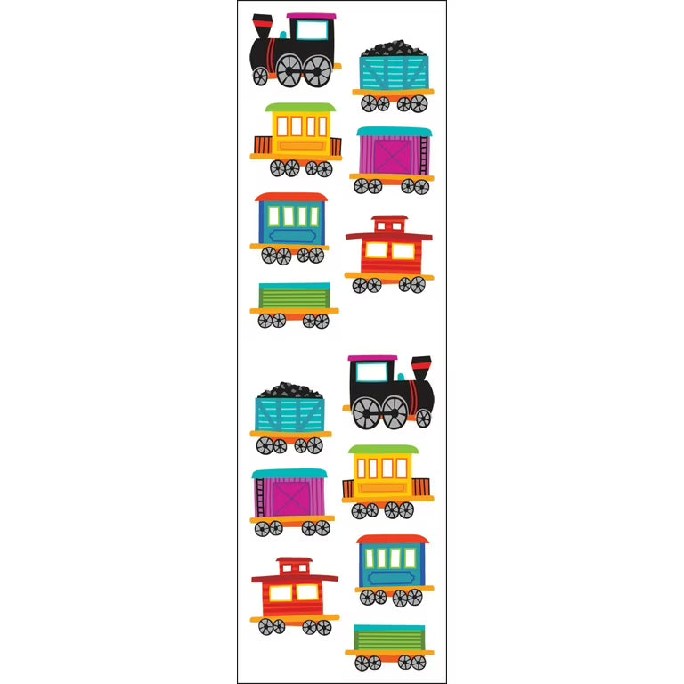 Mrs. Grossman's - Sticker Strip - Chubby Train