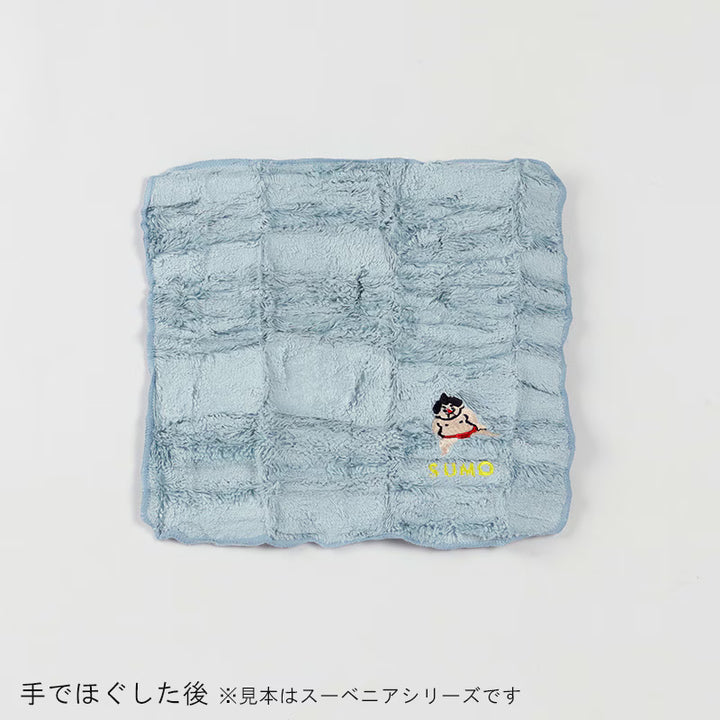 Murakami Pile - NâRe - 100% Cotton Imabari Face Towel "Dog and Cat Series" - Compressed