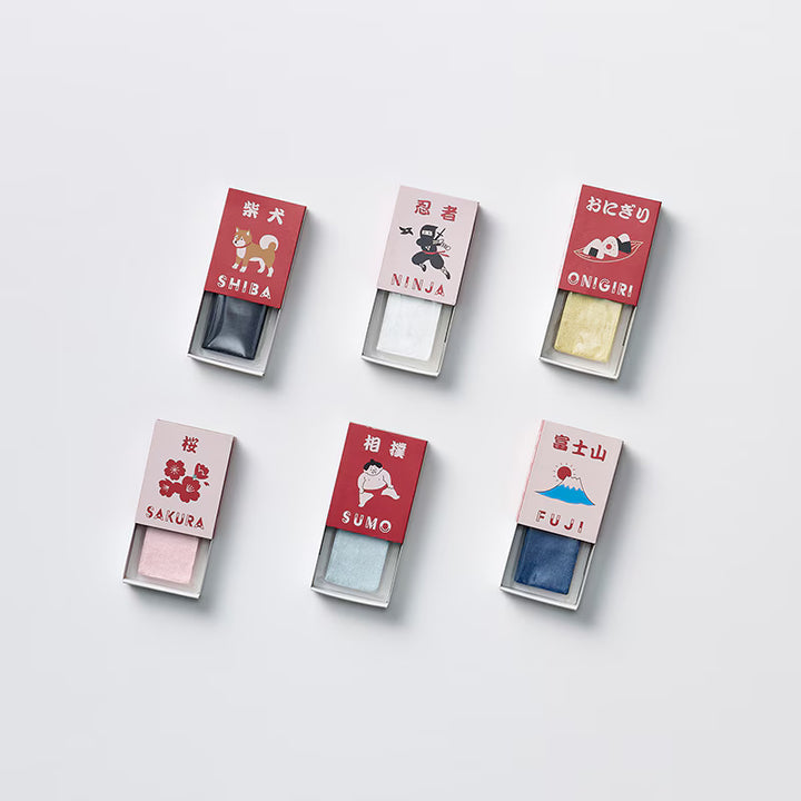 Murakami Pile - NâRe - 100% Cotton Imabari Face Towel "Souvenir Series" - Compressed