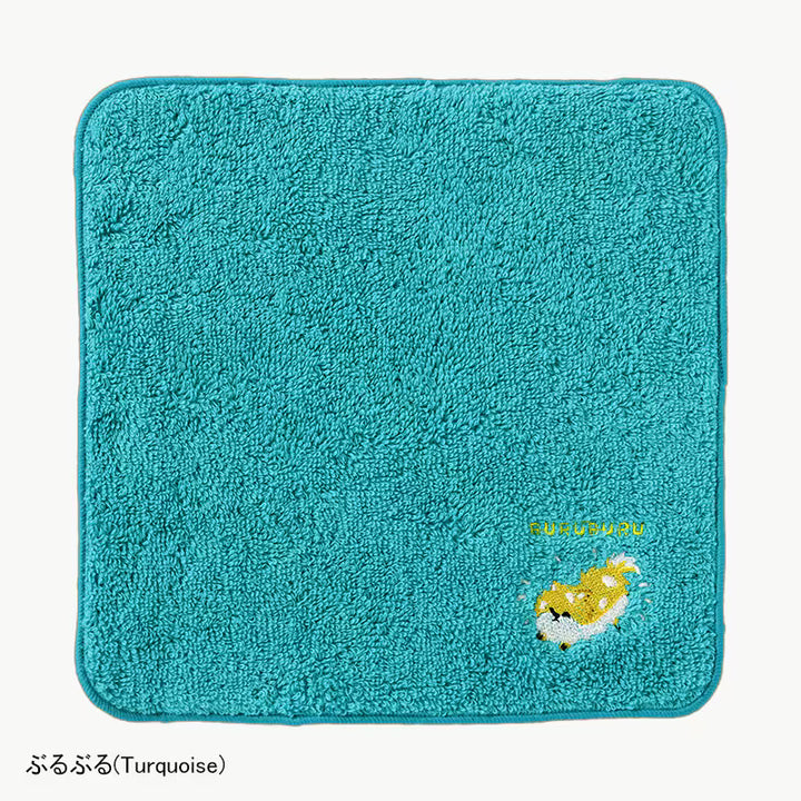 Murakami Pile - NâRe - 100% Cotton Imabari Face Towel "Dog and Cat Series" - Compressed