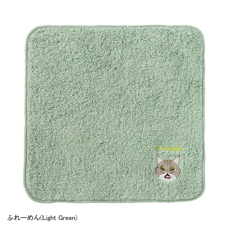 Murakami Pile - NâRe - 100% Cotton Imabari Face Towel "Dog and Cat Series" - Compressed