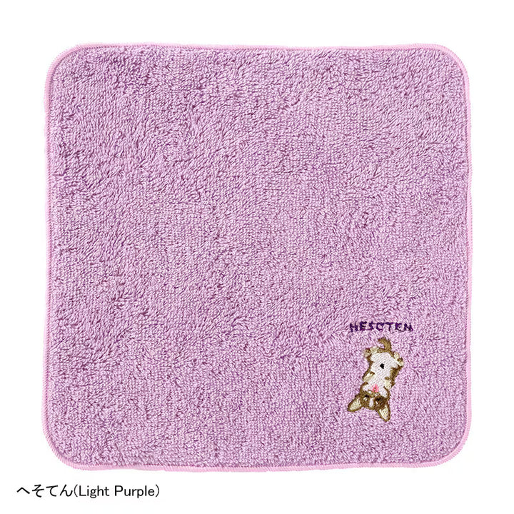 Murakami Pile - NâRe - 100% Cotton Imabari Face Towel "Dog and Cat Series" - Compressed