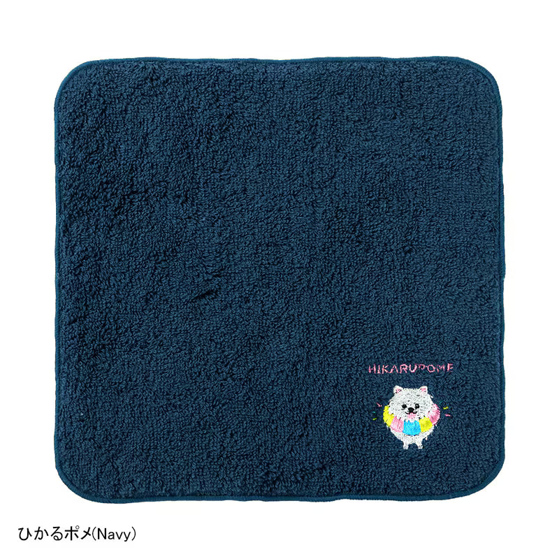 Murakami Pile - NâRe - 100% Cotton Imabari Face Towel "Dog and Cat Series" - Compressed