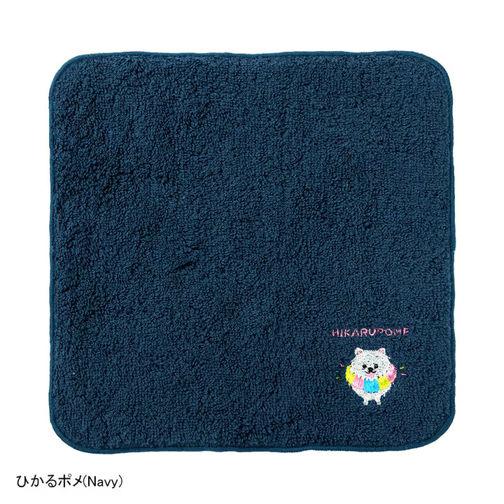 Murakami Pile - NâRe - 100% Cotton Imabari Face Towel "Dog and Cat Series" - Compressed
