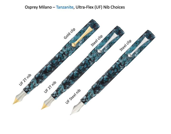 Osprey Pens - Milano Fountain Pen Body - Tanzanite (Nib Not Included)